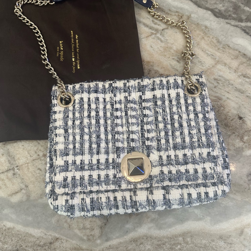 Like New Kate Spade Natalia Tweed Crossbody